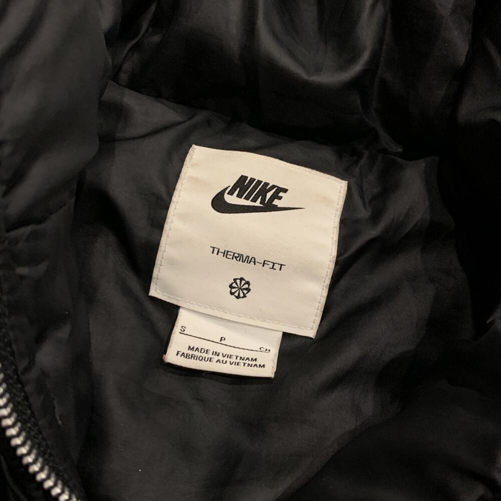 Nike Therma-FIT Sportswear Classic Puffer Jacket Women's Small Hooded FZ5899-010 - Picture 4 of 8